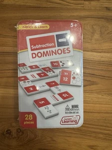 Match & Learn Subtraction Dominoes by Junior Learning New Sealed Box - Picture 1 of 3
