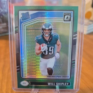 Donruss Optic Will Shipley 2024 verde hiper clasificación novato #298 Eagles - Imagen 1 de 2