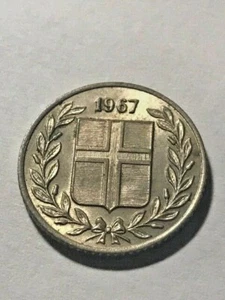 1967 Iceland 25 Aurar BU #10943 - Picture 1 of 2