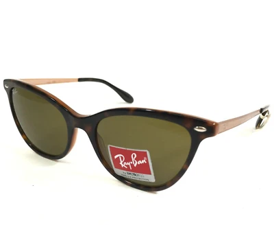Gafas de sol Ray-Ban RB4360 1233/73 marrón tortuga marco de cobre con lentes verdes Foto 1 de 4