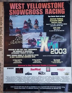 2003 Vintage West Yellowstone Snowcross Rennen 24"x18" Werbeplakat - Bild 1 von 3