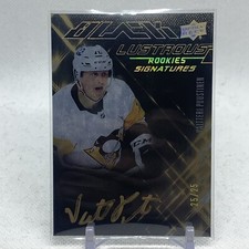 Valtteri Puustinen 2022-23 Upper Deck SPX Black Lustrous Rookies Signatures /25