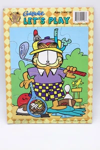 Vintage GARFIELD CAT Let's Play Children's FRAME TRAY PUZZLE 2002 - Picture 1 of 5