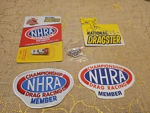 LOT OF 5 NHRA CHAMPIONSHIP DRAG RACING MEMBER (DIECAST CAR,PIN,PATCH&2 STICKER ) - Bild 1 von 13