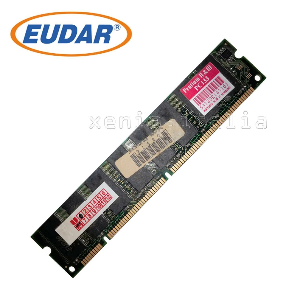 EUDAR 1X128 MB MEMORIA SDRAM - 168 PIN - PC-133 MHZ NON-ECC - Immagine 1 di 1