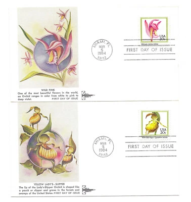 2076-79 Orchids GillCraft set of 4, FDCs - Image 1 of 2