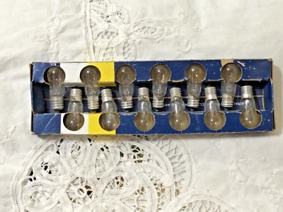 VINTAGE GE 12 ~ 25S6 115V CLEAR NOS INDICATOR LIGHTS - Image 1 of 3
