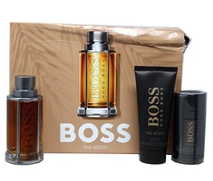HUGO BOSS BOSS THE SCENT 3 PIECE GIFT SET EAU DE TOILETTE SPRAY 100ML (D) - Picture 1 of 1