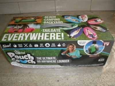 Pouchcouch Light Carry Pouch/Inflatable Couch Beach Tailgate Lounger Blk (O17A) - Image 1 of 4