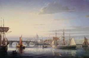 S. FRANCIS SMITHEMAN Scott's Discovery near London Bridge Signed Ltd Edition - Picture 1 of 1