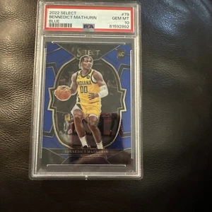 Select Bennedict Maturin #79 2022 azul radiocontrol novato PSA 10 gemas como nuevo Indiana Pacers - Imagen 1 de 11