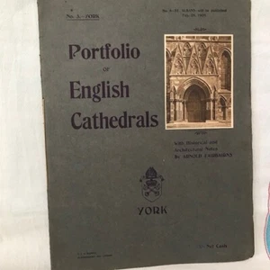 YORK PORTFOLIO ENGLISCHER KATHEDRALEN. Nr. 3. um 1900. ARNOLD FAIRBAIRNS - Bild 1 von 3