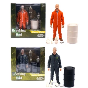 Breaking Bad 15cm Figure Walter White In Vamonos Blue Suit/Orange Hazmat Suit - Picture 1 of 26