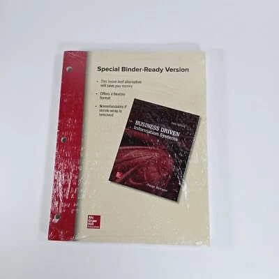 Loose Leaf BUSINESS DRIVEN INFORMATION SYSTEMS Mc Graw Hill **BRAND NEW** - Image 1 of 4