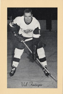 1944-64 BEEHIVE CORN SYRUP GROUP 2 - DETROIT RED WINGS - VAL FONTEYNE