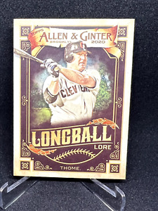 Jim Thome 2020 Topps Allen & Ginter  Longball Lore  #LL-43 Cleveland Indians