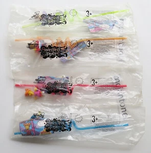 MIP SET 4 Sonic 2001 SWINGINGING SIPPERS Drinking CURLY Straw PVC FIGUR Figur - Bild 1 von 6