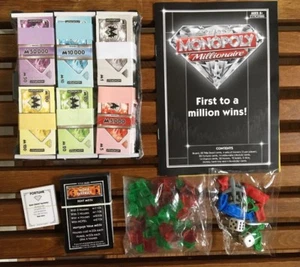 NEW Sealed Tokens Houses Hotels Money Replacement Parts MONOPOLY MILLIONAIRE - Picture 1 of 10