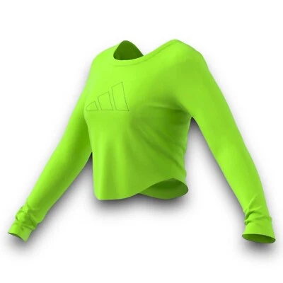 Adidas - Entrenamiento Hyperbright Manga Larga - Para Mujer Talla Mediana - Verde IL6618 Foto 1 de 4