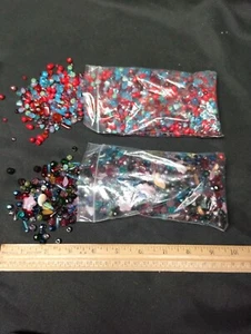 2 Pfund Tschechisches Glas Lose Perlen Schmuckherstellung Kunst - Bild 1 von 3