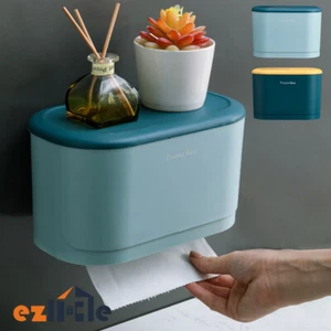 Kitchen toilet paper holder roll stand bathroom rack shelf storage wall mount - Picture 1 of 15
