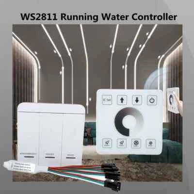 WS2811 Running Water Flowing LED Strip Light Controller Reflux Pixel Touch Panel - Image 1 of 4