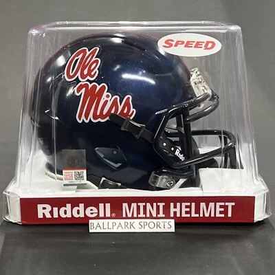 Mississippi Ole Miss Rebels Speed Mini Helmet Riddell NCAA Licensed Brand New! - Image 1 of 4