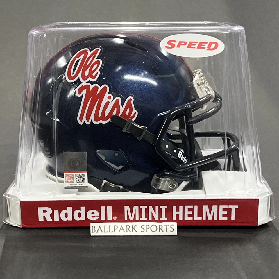 Caseys 9585589434 Mississippi Rebels Speed Mini Helmet