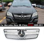 Chrome Dia-monds Style Grille For Mercedes Benz ML-Class W164 2009-11 ML350 AMG
