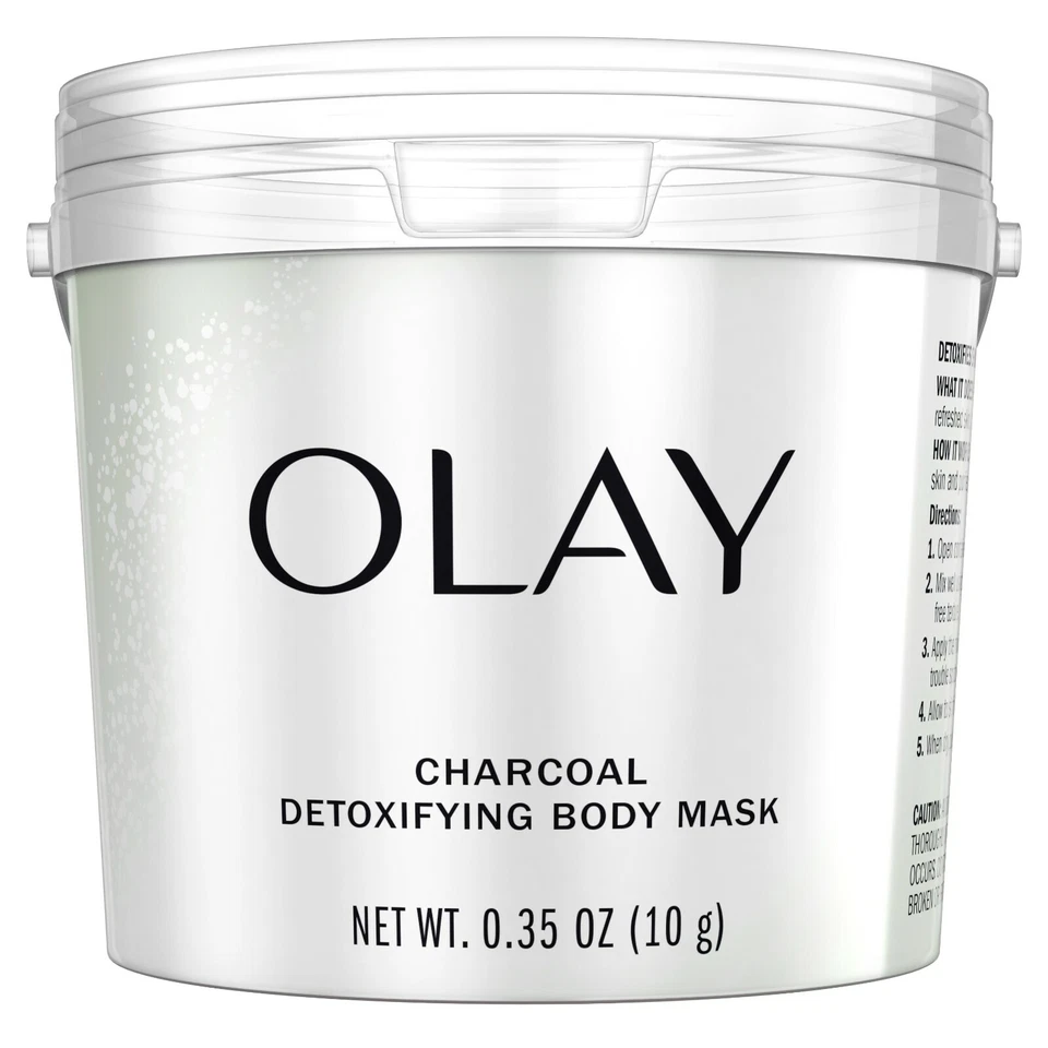 2x Olay Charcoal Detoxifying Body Mask 0.35 Oz Each