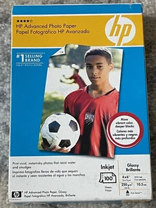 HP Advanced Photo Paper Inkjet 100 Sheets Glossy 4x6 Q7906A - Picture 1 of 6
