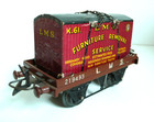 HORNBY "O"  WAGON BRITISH RAILWAYS FURNITURE REMOVAL   BON ÉTAT   13 cm 1930