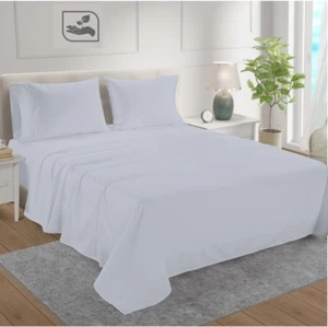 800 Thread Count Sheet Sets 4 Piece 100% Egyptian Cotton Sheets 18" Deep Pocket - Picture 1 of 8