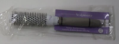 Scalpmaster Ceramic and Ionic Rounded Hair Brush Nano Technology With pik 1 1/2" - Image 1 of 4