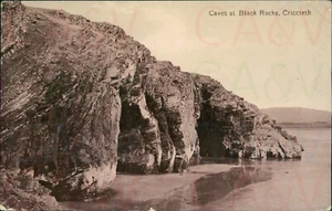 Criccieth Caves At Black Rocks 1918 Postmark Valentine Series - Picture 1 of 6