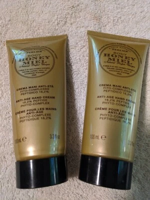 Crema de manos antiedad 2 Perlier Honey Miel 3,3 oz tamaño completo 100 % orgánica Italia  Foto 1 de 4