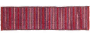 Afghan Kelim Soumakh Ghalmuri Teppich 80x300 Handgewebt Läufer Rot Streifen d - Picture 1 of 8