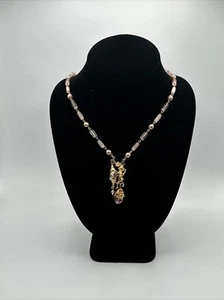 Vintage Kirks Folly necklace angel with shell #454 - Picture 1 of 6