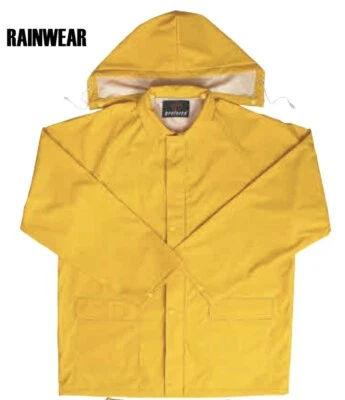 Traje de lluvia impermeable PROFORCE - chaqueta y pantalones - amarillo talla 2XL 52-52"" pecho Foto 1 de 2