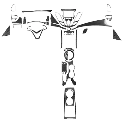 Kits de fibra de carbono real de 40 piezas para Hyundai Veloster 2011-17 moldura interior exterior Foto 1 de 4