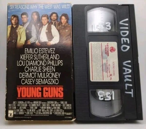 Young Guns VHS, Pre-owned, Good Condition, 1989 Vestron Video - Picture 1 of 2