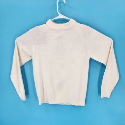 Suéter Pullover Crystal Kobe Mujer Marfil Manga Larga Cuello Simulado 1/2 Cremallera S/P Foto 1 de 4