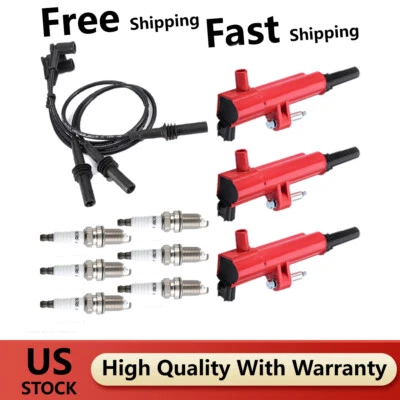 Spark Plug and Ignition Coil Ignition Wire for 2009 Dodge Durango V6 3.7L UF640S — 第 1/4 张图片