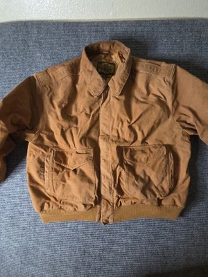 Global Identity G-III Mens Large Leather Bomber Flight Jacket Aviator Vintage  - Image 1 of 4