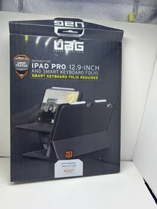 uag smart keyboard case compatible with ipad pro 12.9 scout series 3rd gen black - Picture 1 of 4