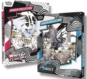 Pokémon TCG SV10.5 Black Bolt & White Flare Binder Colección Paquete - Juego de 2 - Imagen 1 de 11