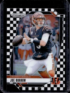 2024 Prizm Joe Burrow a scacchi bianco e nero #55 Bengals - Foto 1 di 2