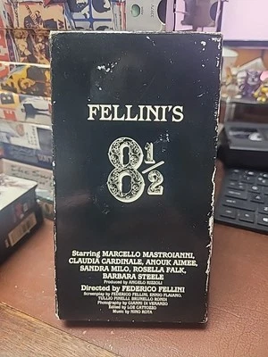 Fellini's 8 1/2, (VHS)  Marcello Mastroianni, Claudia Cardinale  - Image 1 of 3