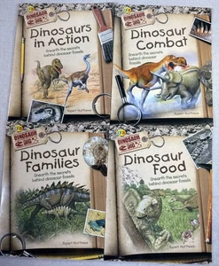 Dinosaurier Ausgrabungsbuch Menge 4 Rupert Matthews Kinder Fossilien Wissenschaft Hausunterricht - Bild 1 von 13
