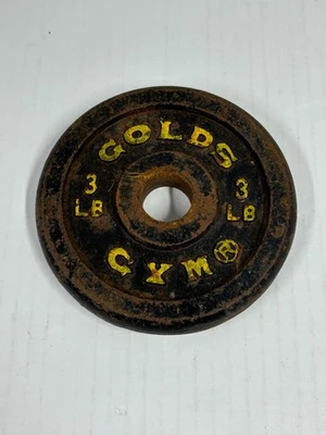 One Vintage Gold's Gym Barbell 3 lb. Foto 1 de 2